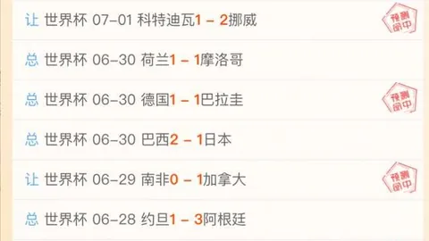2026世界杯爆冷全胜3场比分预测精准，比赛亮点